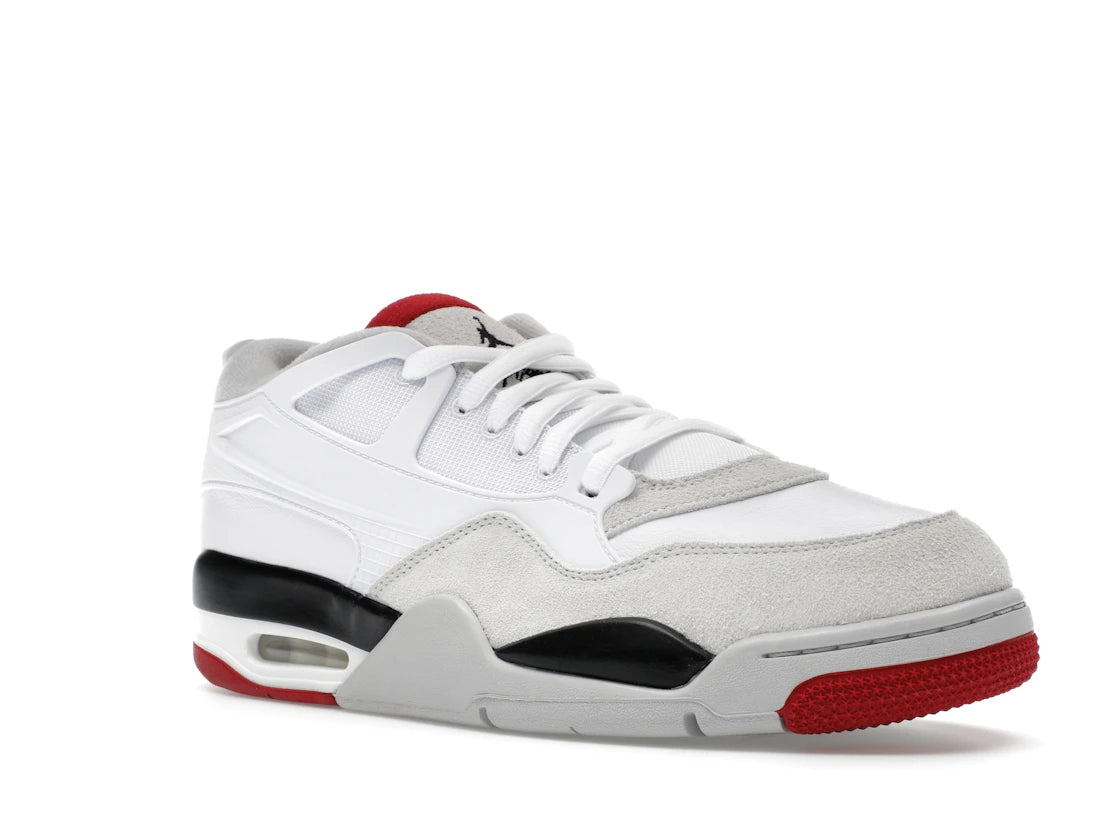 Jordan 4 RM Weiß/Feuerrot