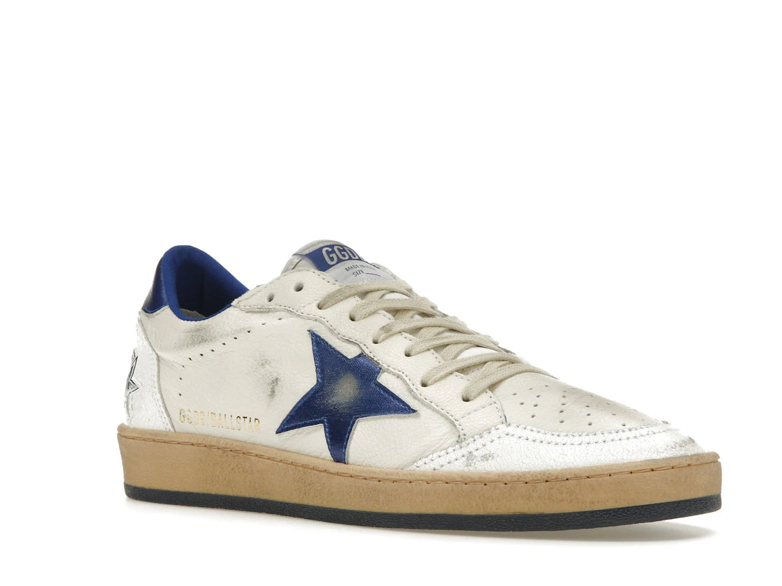 Golden Goose Ball-Star Low White Bluette