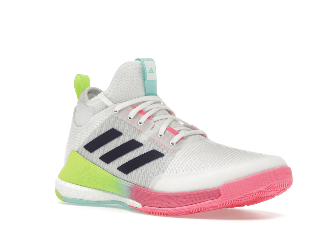 adidas Crazyflight Mid Weiß Lila Türkis (Damen)
