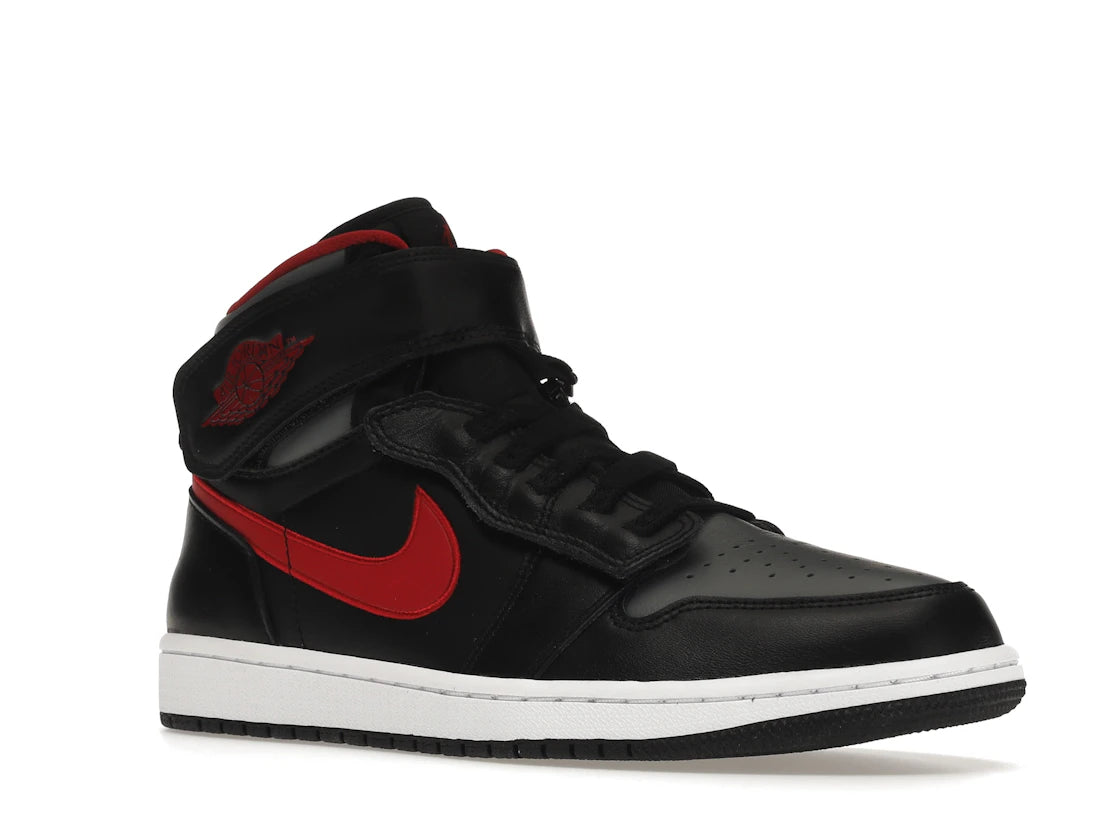 Jordan 1 High FlyEase Schwarz Gym Red Smoke Gray