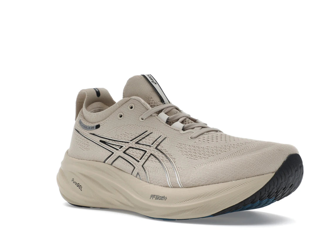 ASICS Gel-Nimbus 26 Federgrau Schwarz