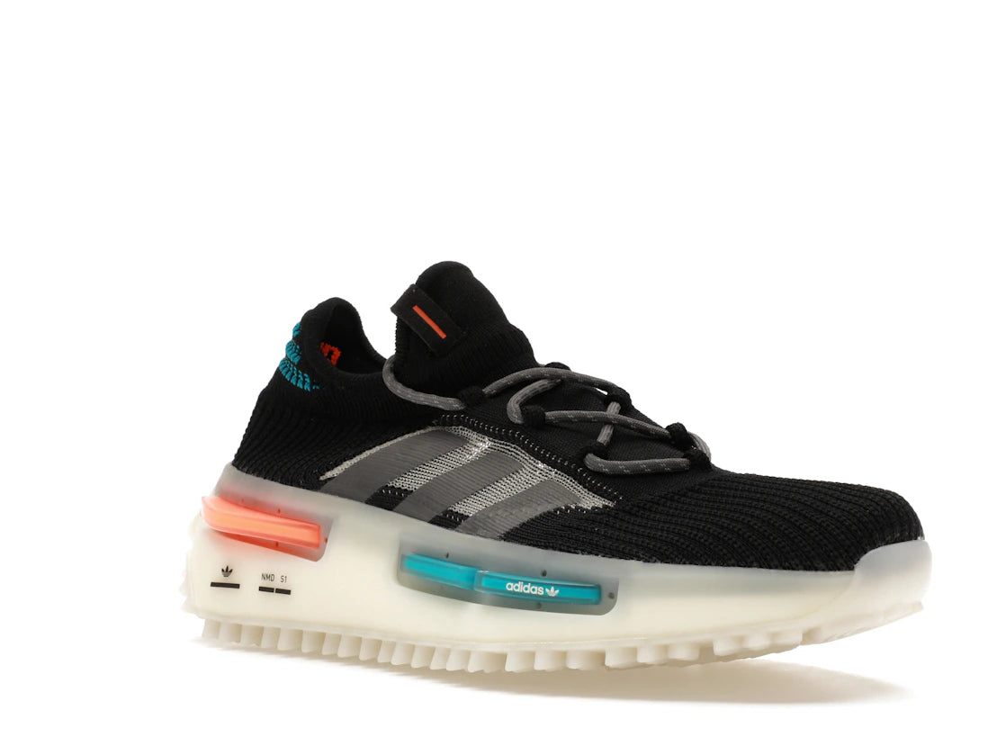 adidas NMD S1 Core Black Blue Orange