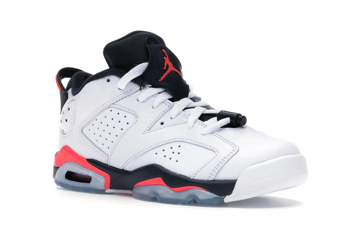Jordan 6 Retro Low White Infrared 23 Black (GS)