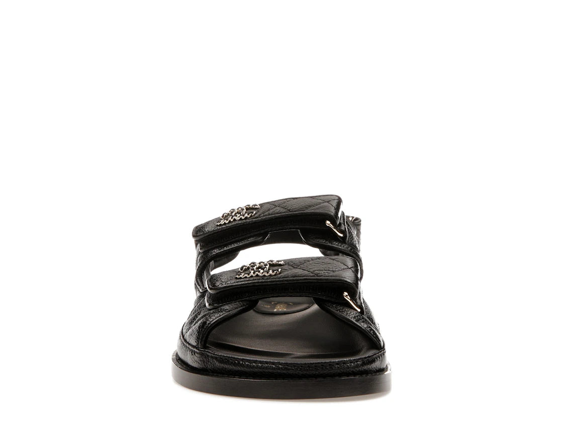 Chanel Stepp-Sandalen „Dad“ aus schwarzem Leder