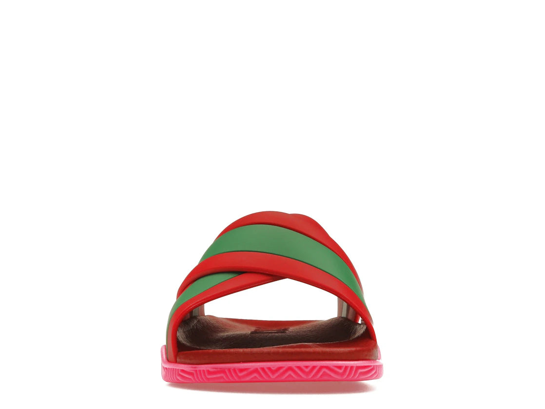 Gucci Web Slide Pink Rubber (Women's)