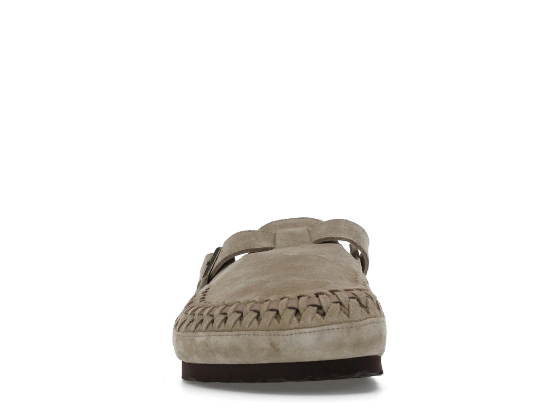Birkenstock Boston Geflochtenes Wildleder Kith Taupe