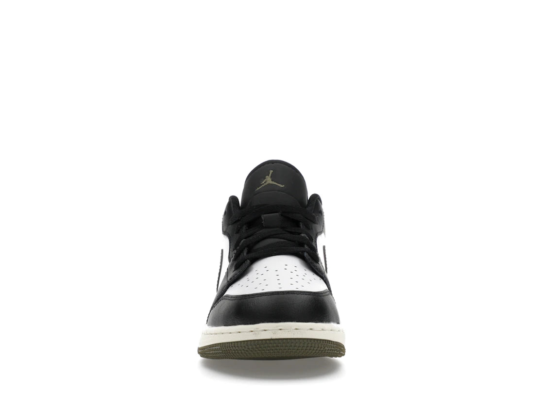 Jordan 1 Low Black Toe Medium Olive (GS)