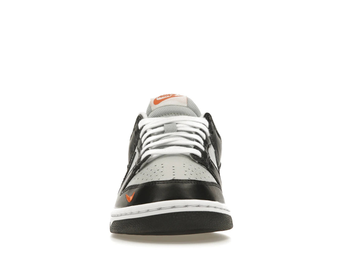 Nike Dunk Low Black Total Orange Mini Swoosh