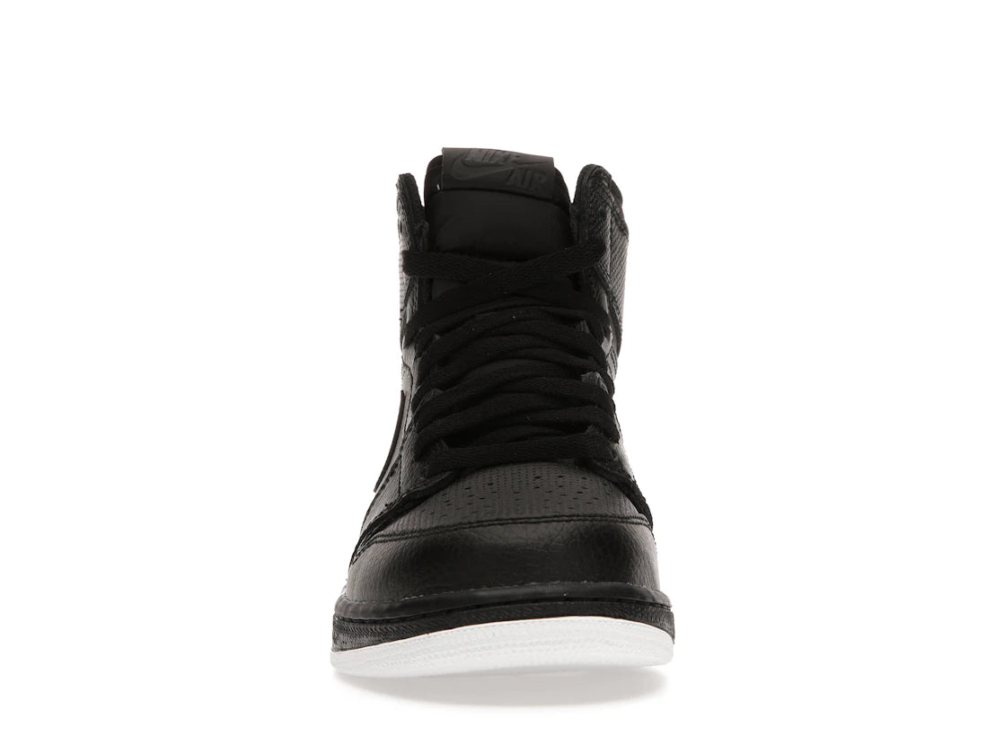 Jordan 1 Retro High Schwarz Perforiert (GS)