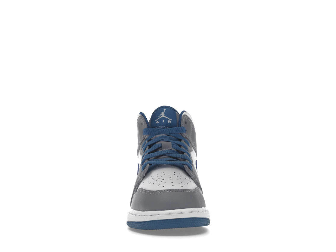 Jordan 1 Mid True Blue Cement (GS)
