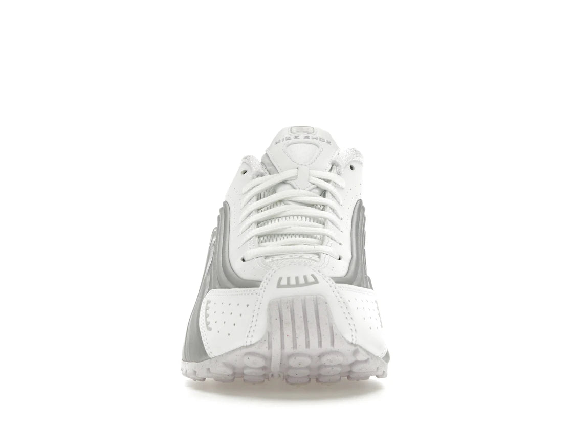 Nike Shox R4 Weiß Metallic Platin Barely Grape (Damen)