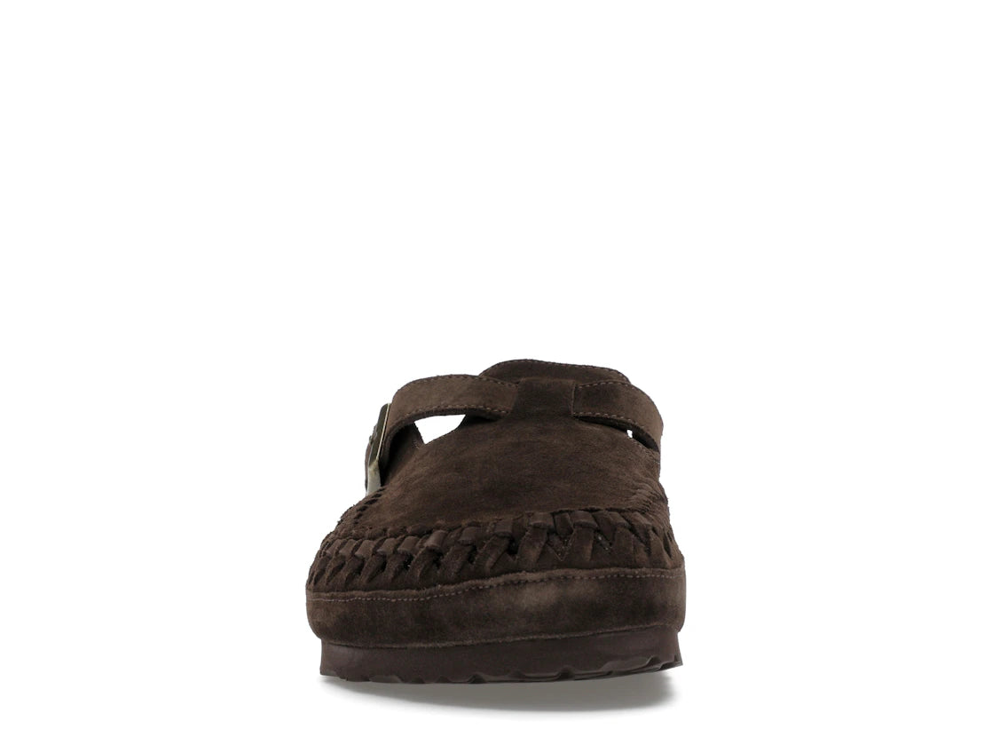 Birkenstock Boston Geflochtenes Wildleder Kith Mocca