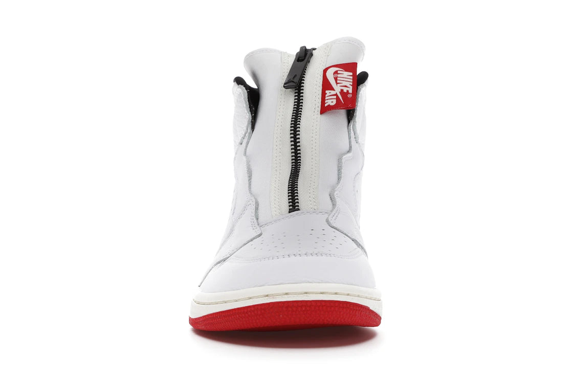 Jordan 1 Retro High Zip Weiß Universitätsrot