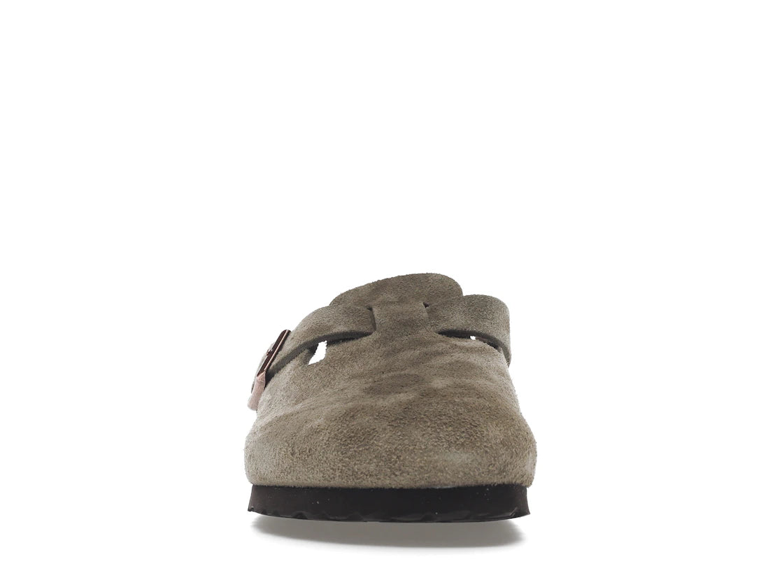 Birkenstock Boston Soft Footbed Suede Taupe (Narrow Fit)