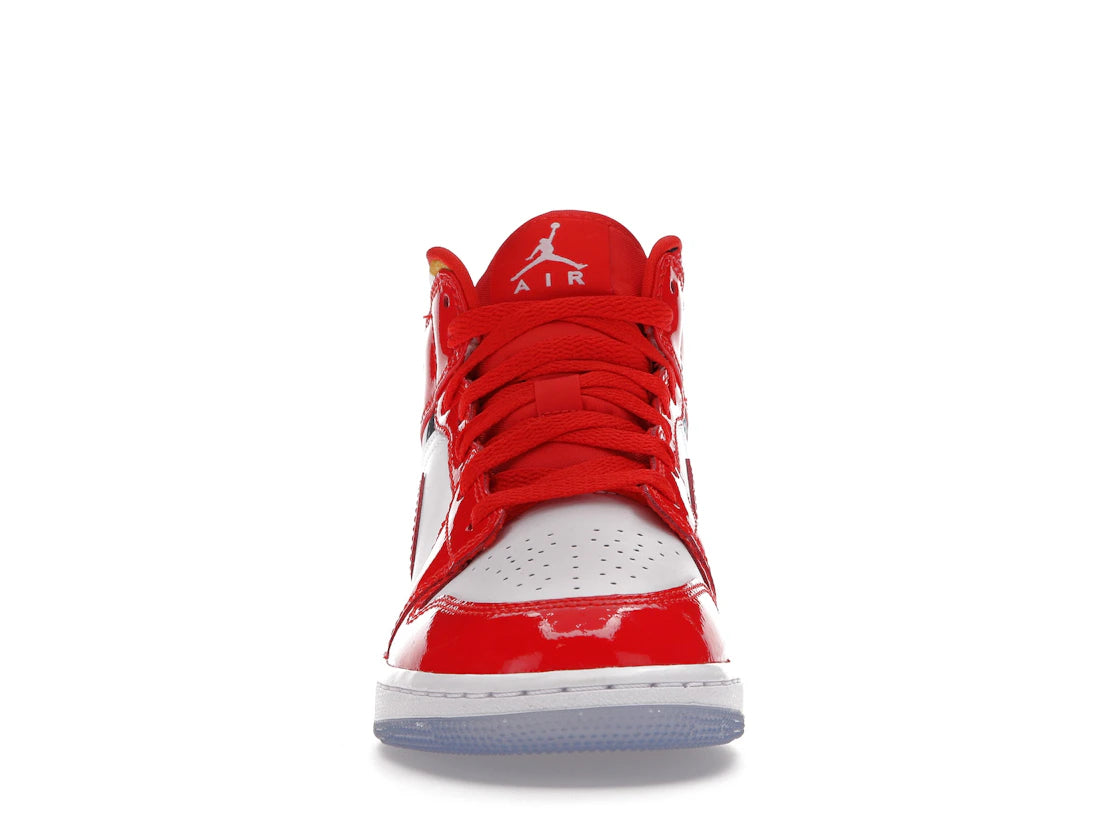 Jordan 1 Mid Barcelona Sweater Red Patent (GS)