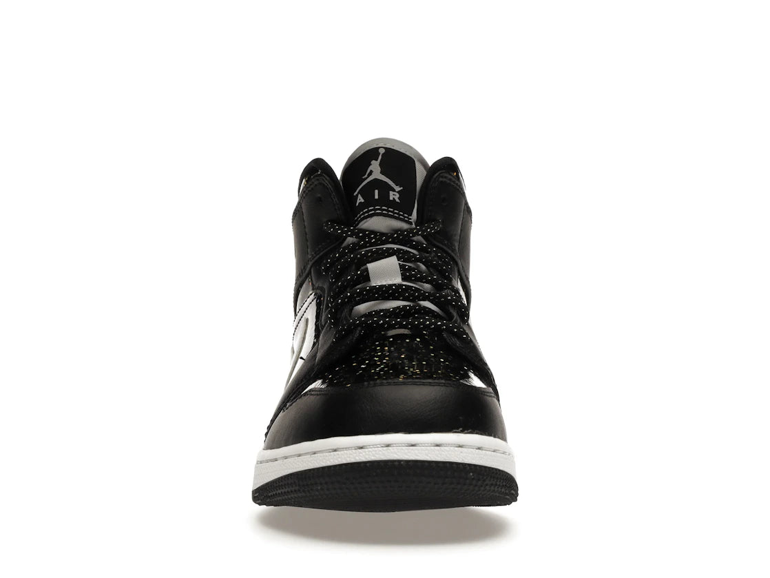 Jordan 1 Mid Black Speckle (GS)