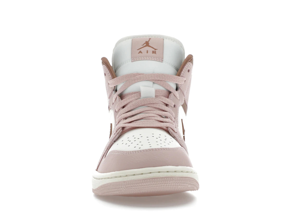 Jordan 1 Mid Pink Oxford Brown (Damen)