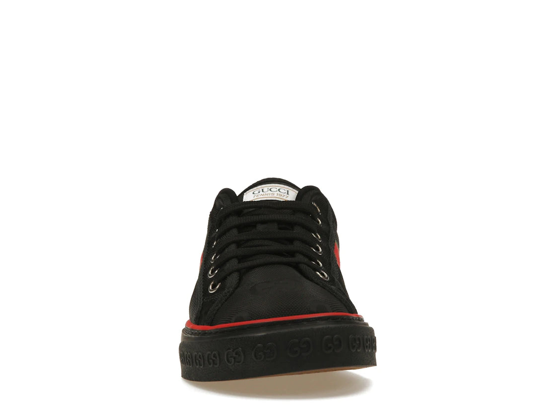 Gucci Off The Grid Tennis 1977 Low ECONYL Schwarz GG Grün Rot