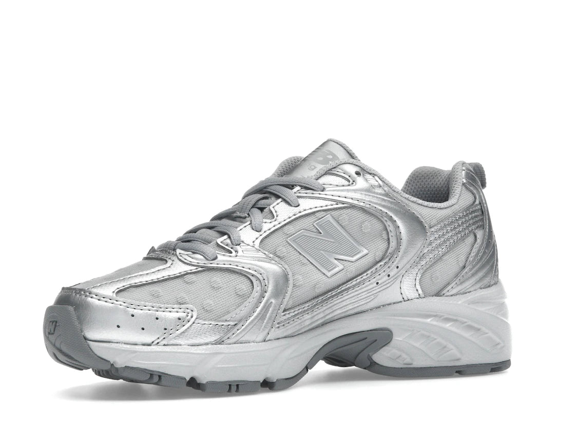 New Balance 530 Silver Metallic Raincloud Polka Dots