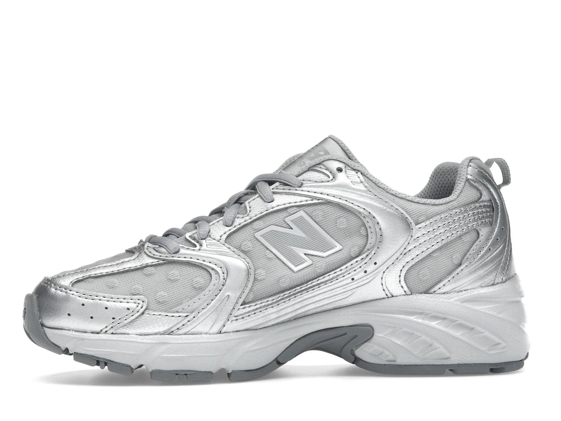 New Balance 530 Silver Metallic Raincloud Polka Dots