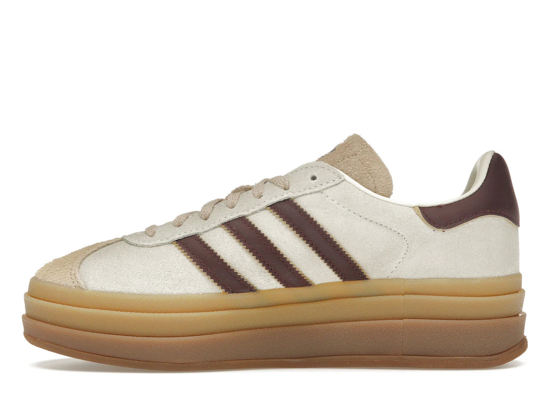 adidas Gazelle Bold Cream White Maroon (Damen)