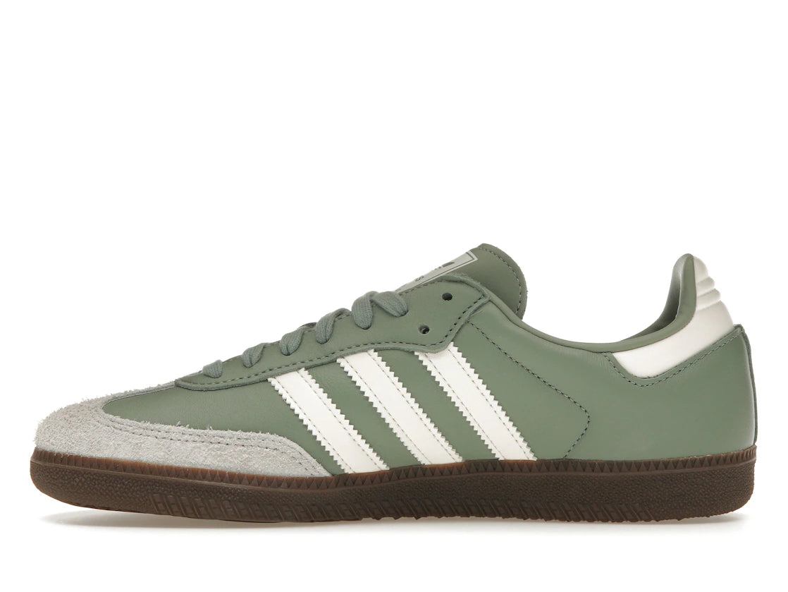 adidas Samba OG Silbergrün Kreideweiß