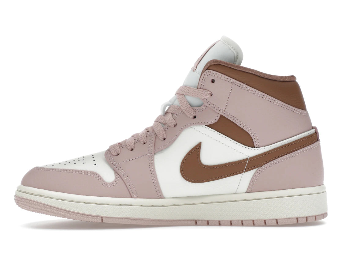 Jordan 1 Mid Pink Oxford Brown (Damen)