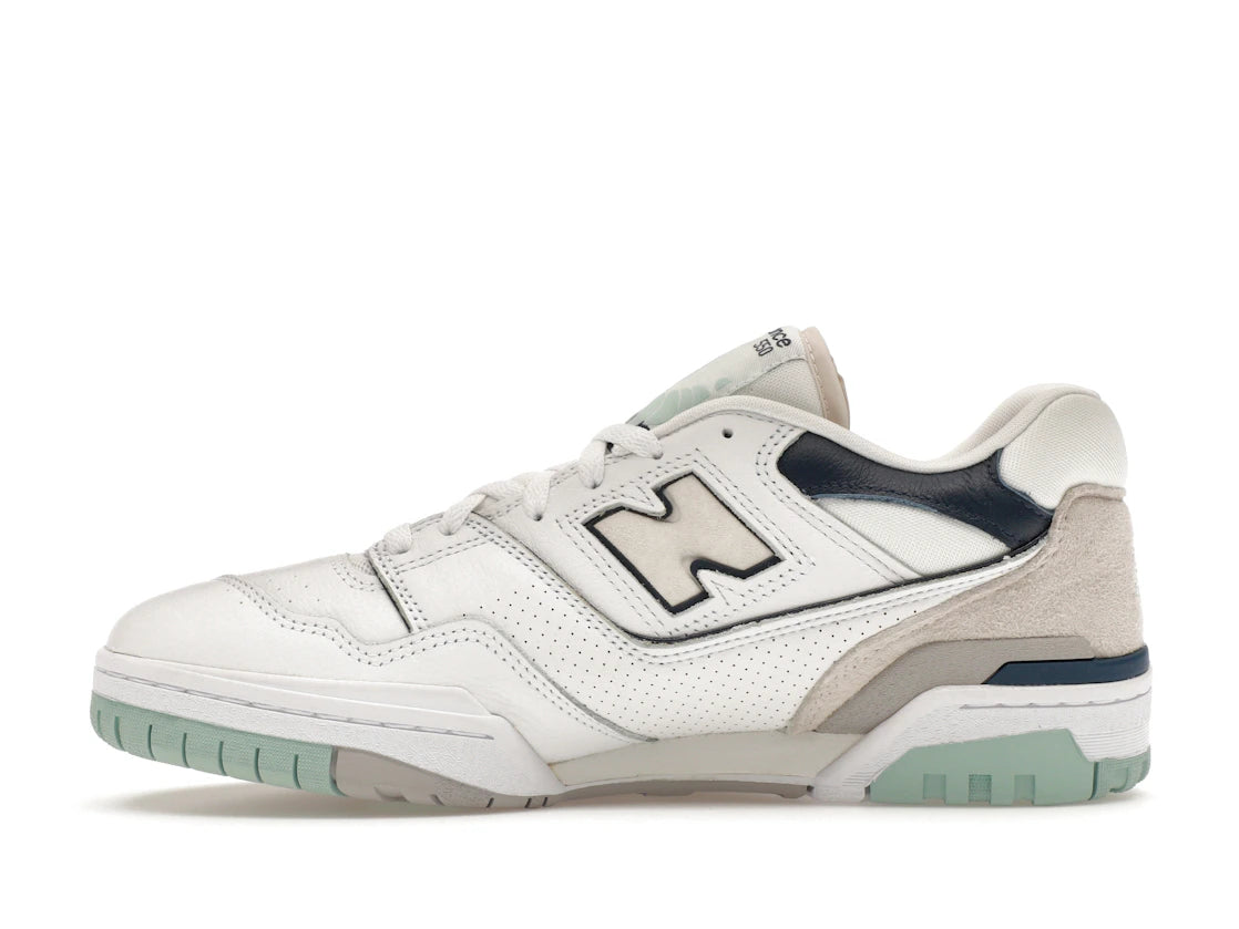 New Balance 550 White Winter Fog Navy