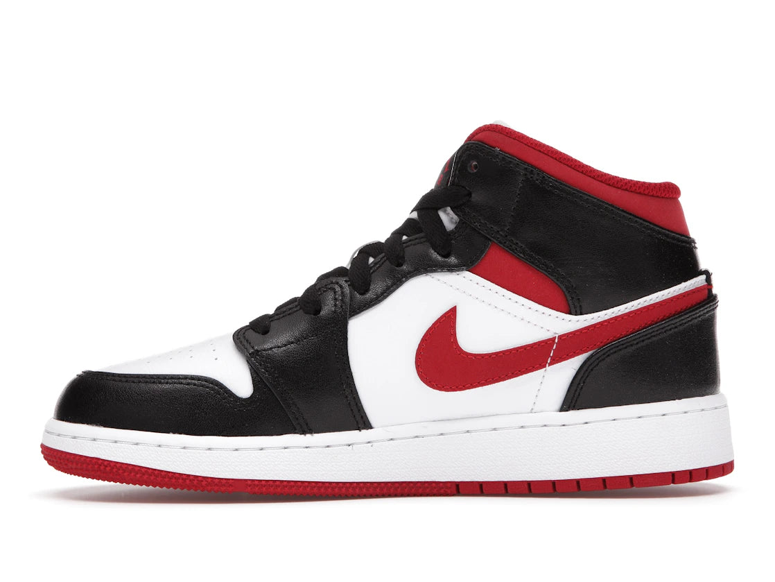 Jordan 1 Mid Gym Rot Schwarz Weiß (GS)