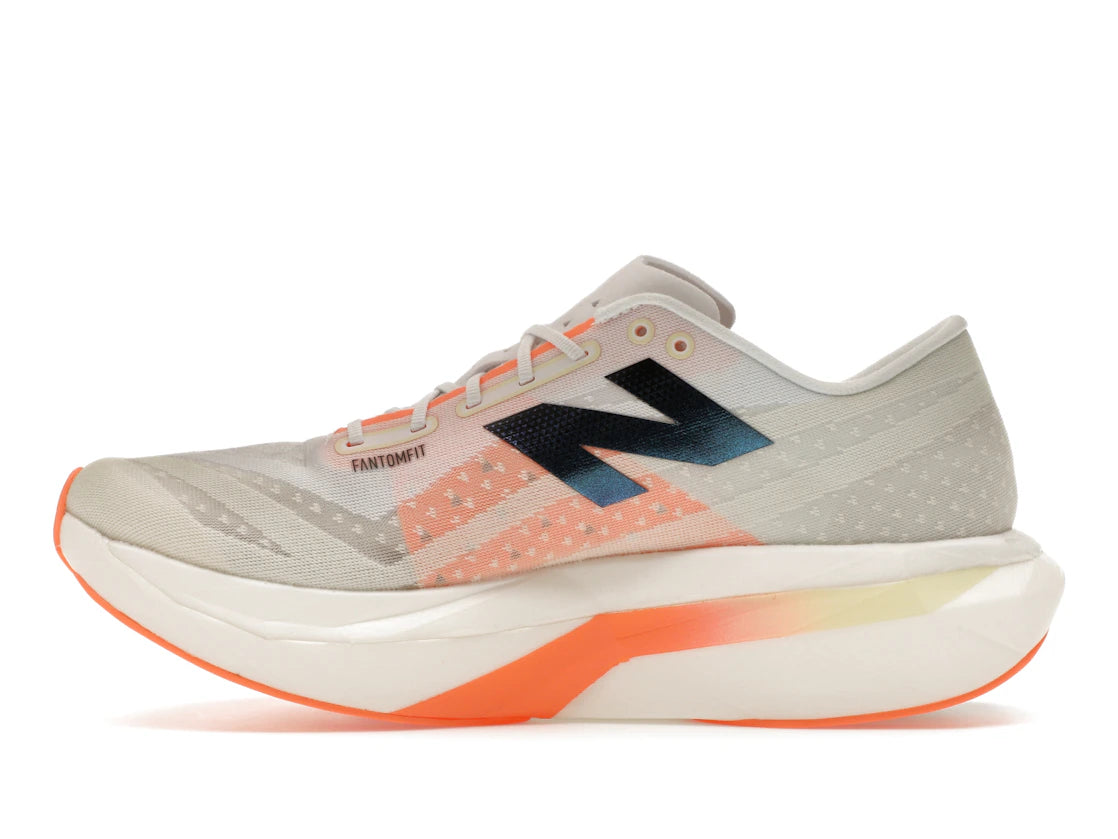 New Balance FuelCell SuperComp Elite v4 Weiß Angora Hot Mango