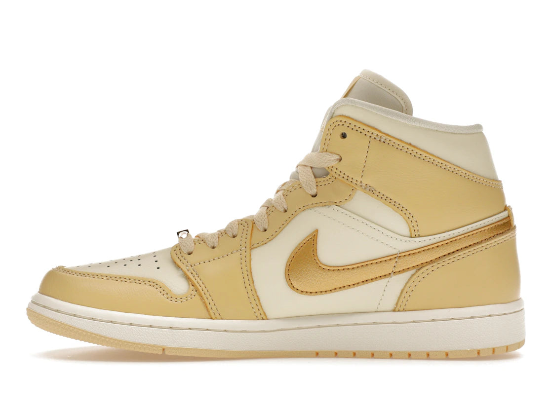 Jordan 1 Mid SE Pale Vanilla Metallic Gold (Damen)