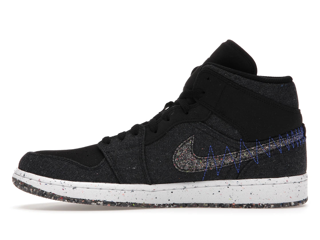 Jordan 1 Mid Crater Black