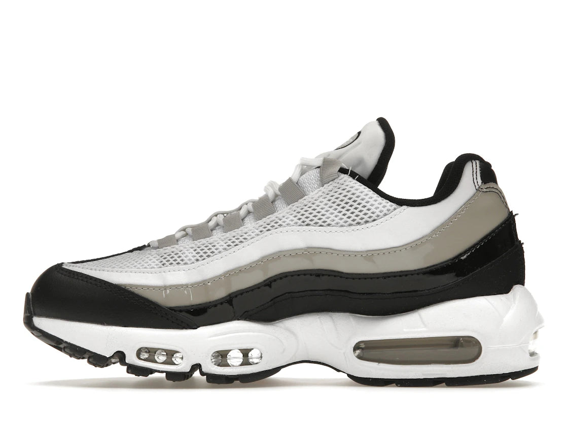 Nike Air Max 95 Weiß Hell Eisenerz Schwarz Lackleder (Damen)