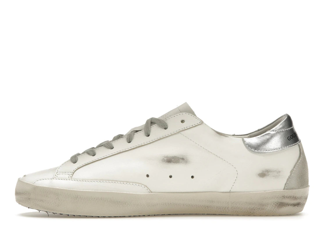 Golden Goose Super-Star Weiß Silber