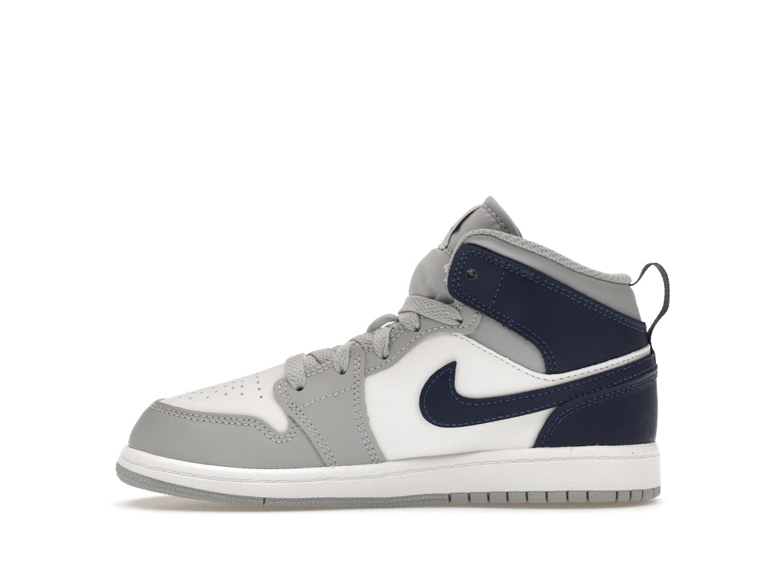 Jordan 1 Mid Wolf Gray Midnight Navy (PS)