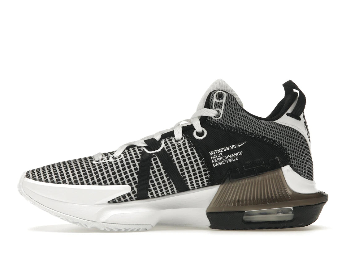 Nike LeBron Witness 7 White Black Metallic Silver