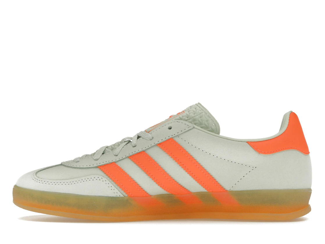 adidas Gazelle Indoor Leinengrün Solarorange (Damen)
