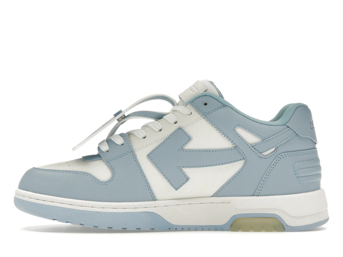 Off-White Out Of Office Kalbsleder Weiß Babyblau