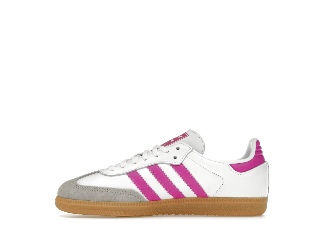 adidas Samba OG Schuhe Weiß Lila (Kinder)