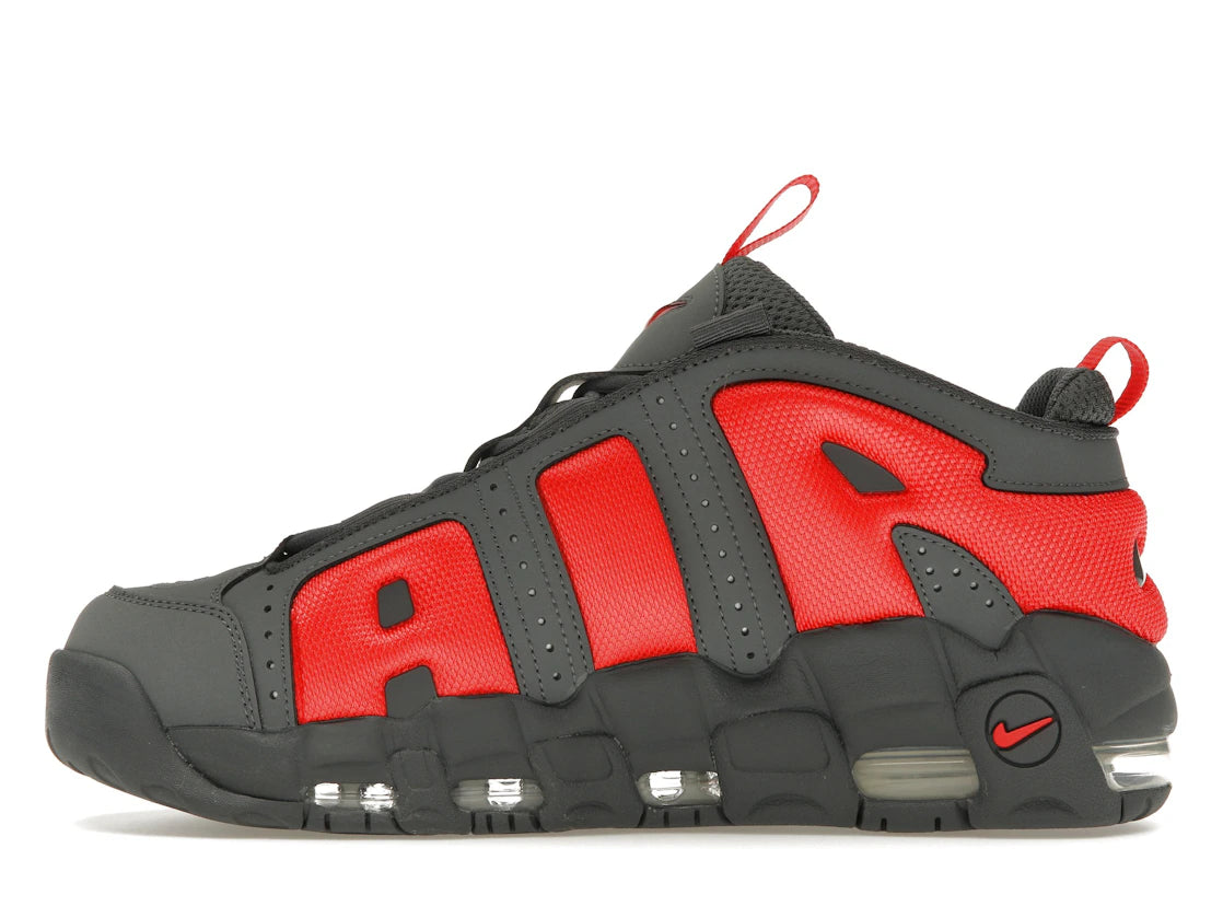 Nike Air More Uptempo Low Dark Grey Light Crimson