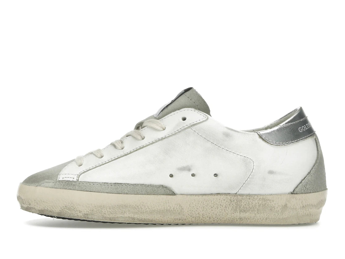 Golden Goose Super-Star Weiß Eisgrau Goldglitzer (Damen)
