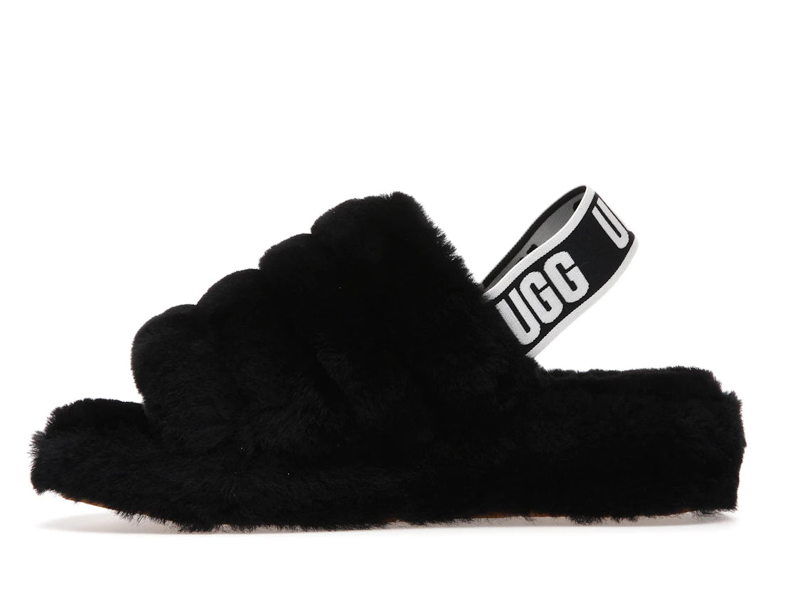UGG Fluff Yeah Slide Black (Women's)