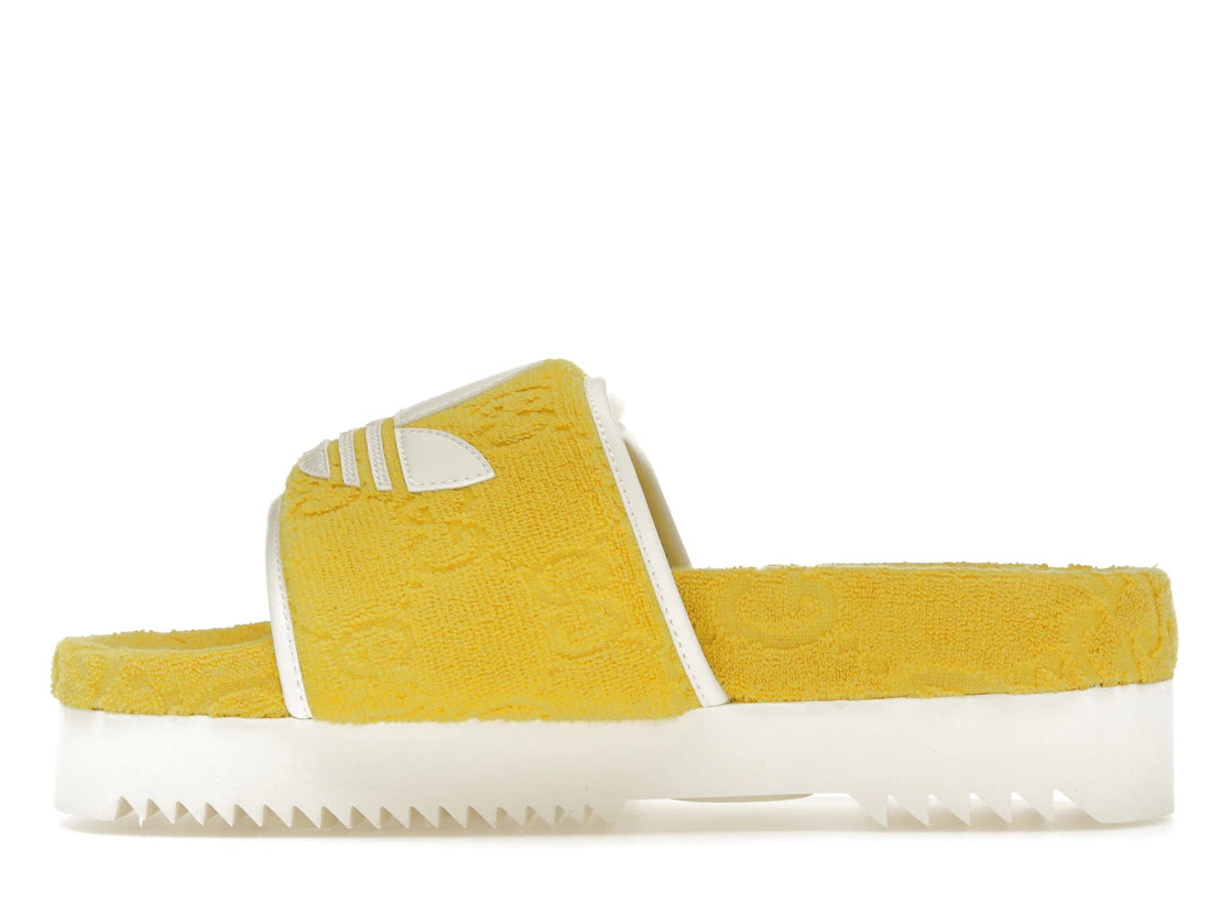 adidas x Gucci GG Plateau-Sandale Gelb (Damen)