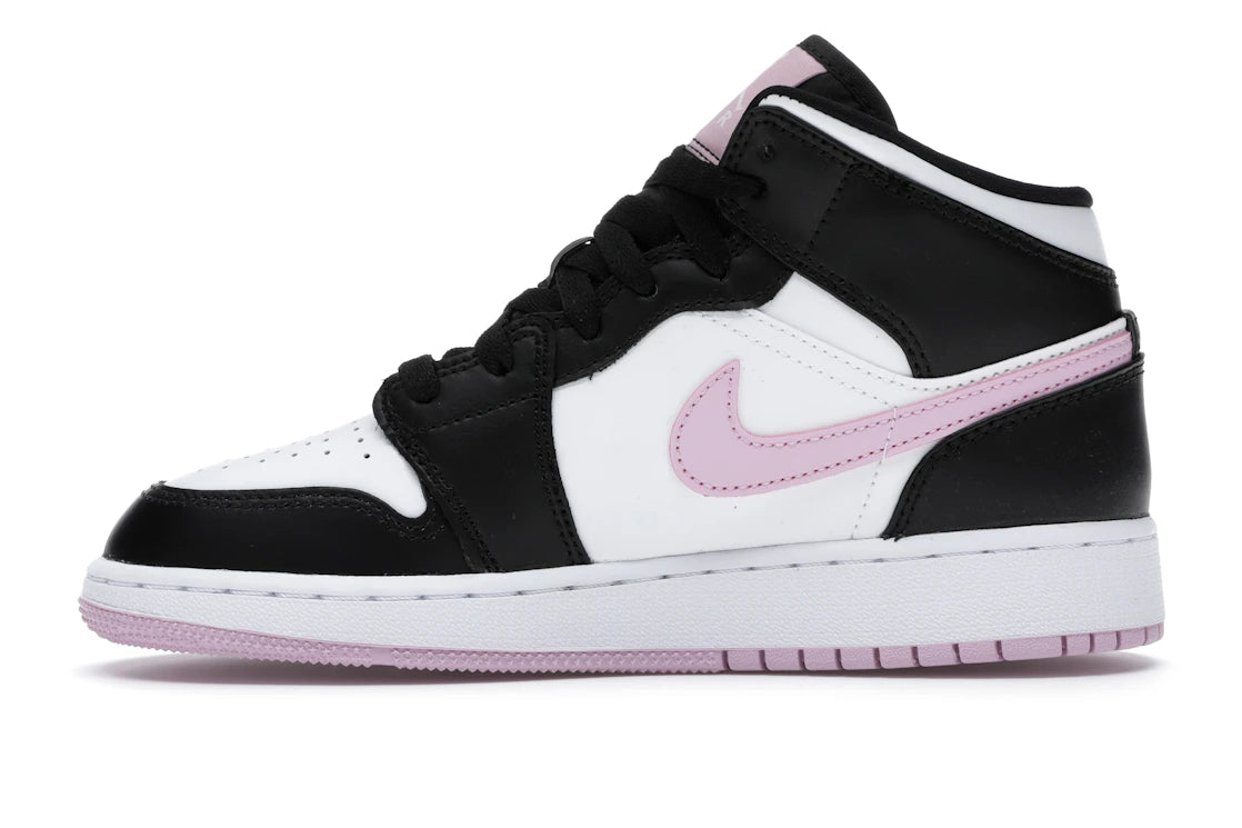 Jordan 1 Mid White Black Light Arctic Pink (GS)
