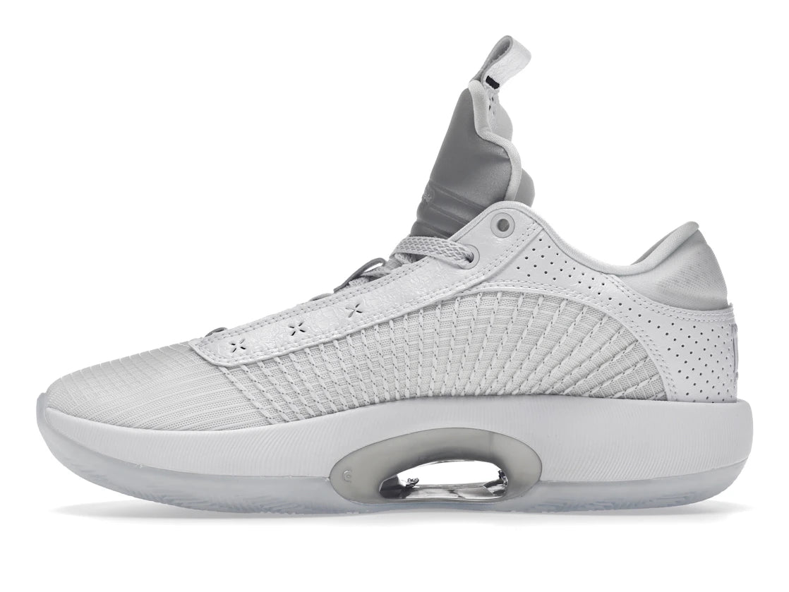 Jordan XXXV Low Metallic Silver (Clear Sole)
