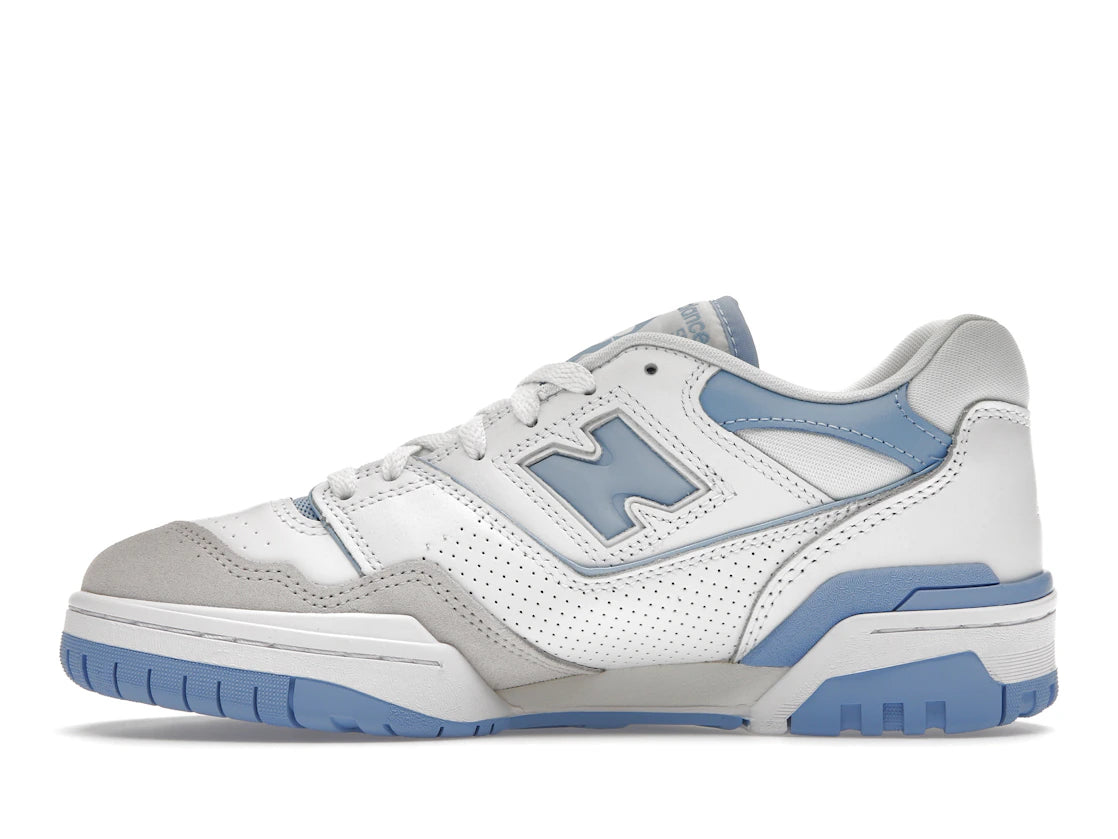 New Balance 550 Weiß Blau Haze Regenwolke