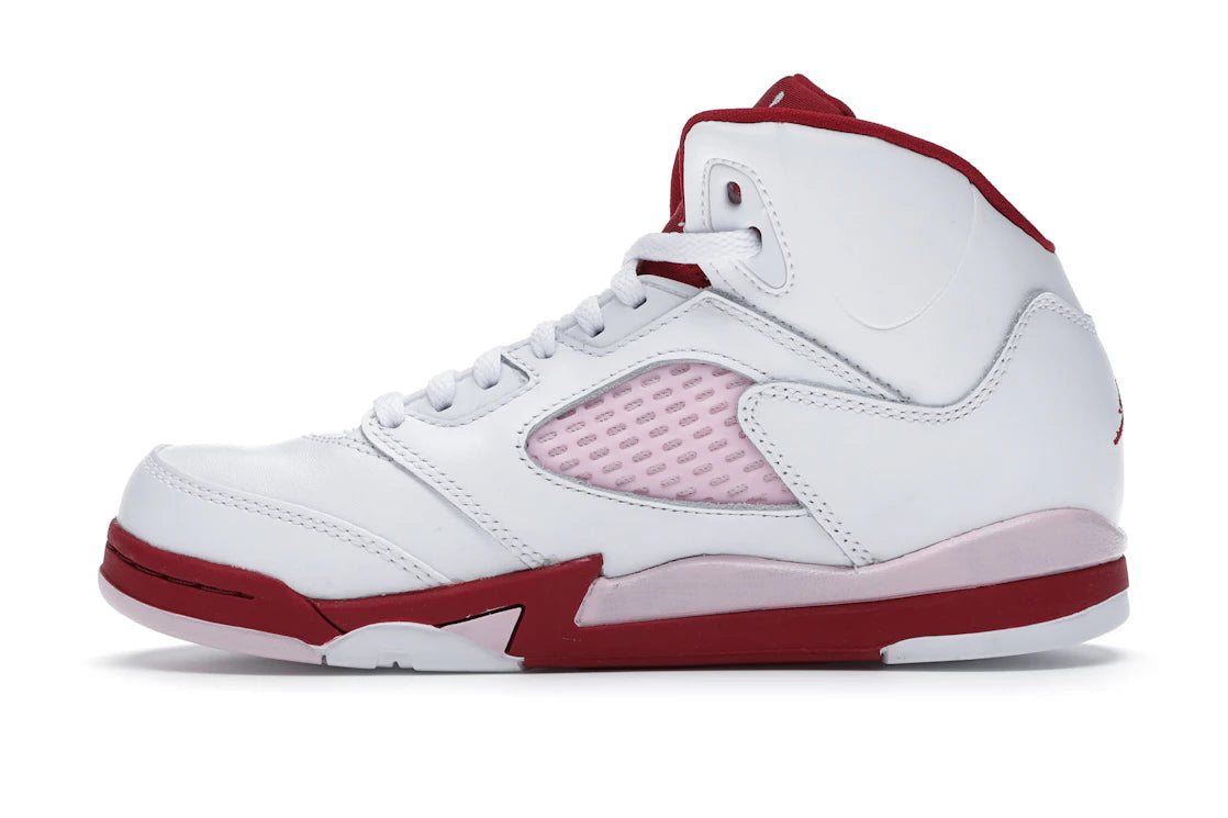 Jordan 5 Retro Weiß Rosa Rot (PS)