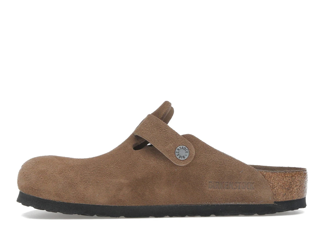 Birkenstock Boston Soft Footbed Wildleder Dunkelbraun Tonal
