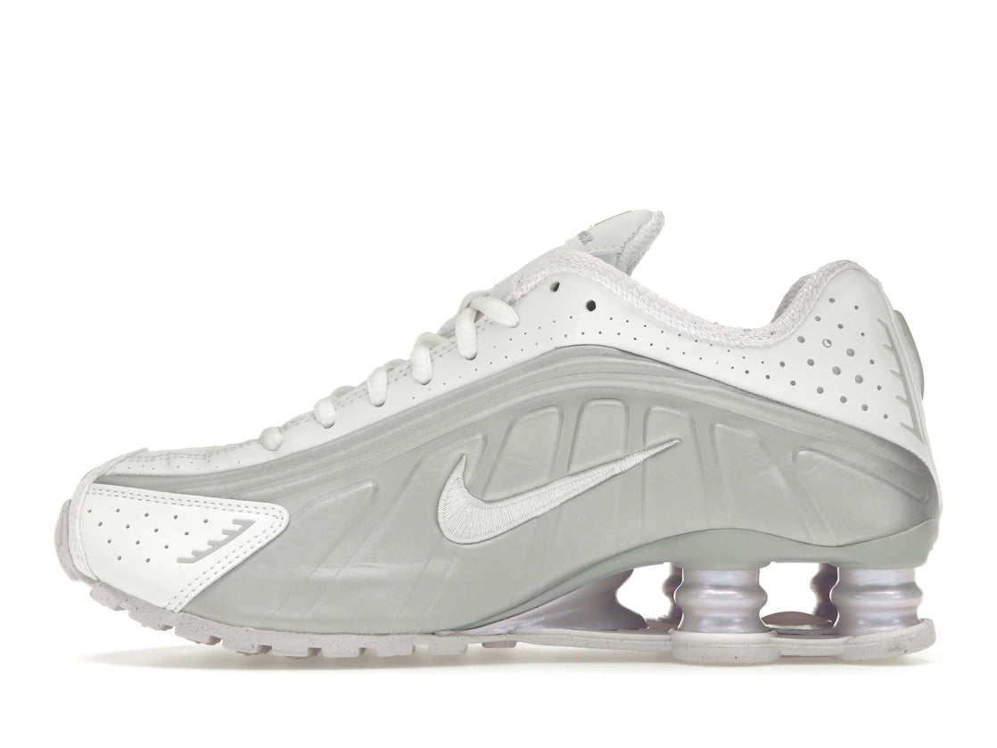 Nike Shox R4 Weiß Metallic Platin Barely Grape (Damen)