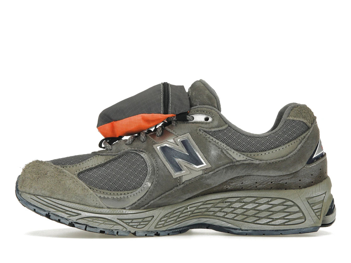 New Balance 2002R Grey Brown Pouch